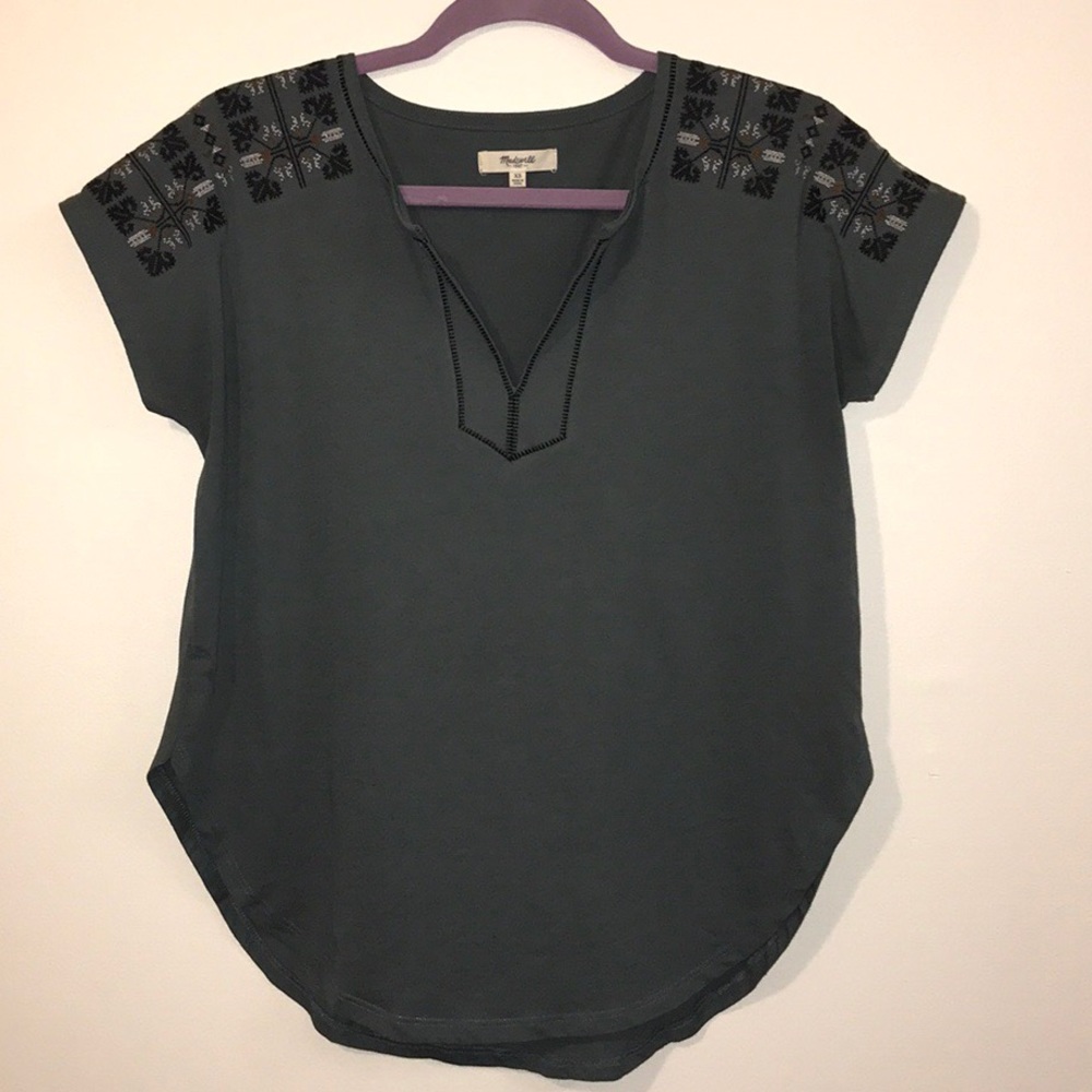 Madeell V Neck Top